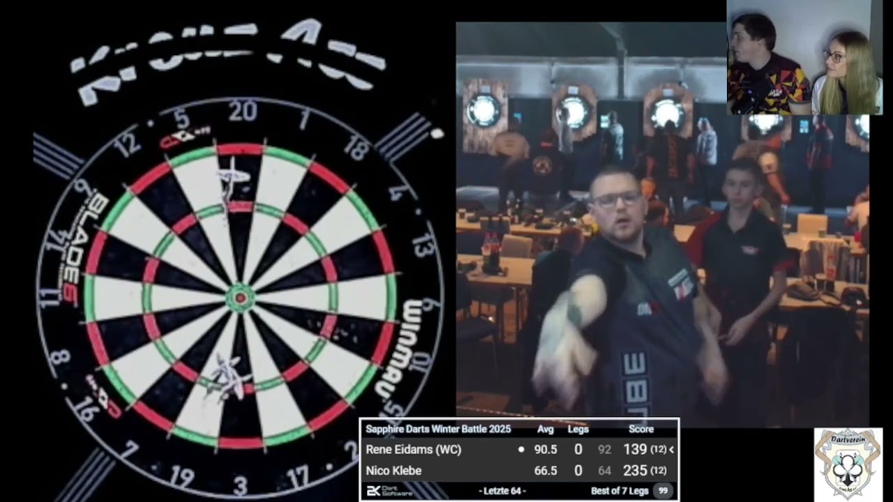 Rene Eidams the Cube vs Nico Klebe | Sapphiredarts Winter Battle 2025  #darts #3dart #dart