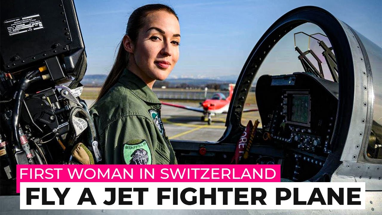First Woman In Switzerland To Fly A Jet Fighter Plane- FA-18 - Female Pilot