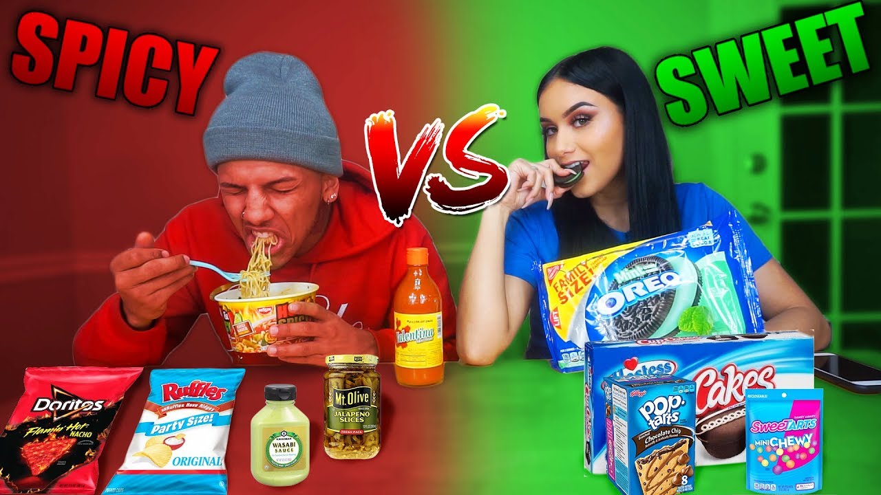 SWEET VS SPICY CHALLENGE 🍭🌶️