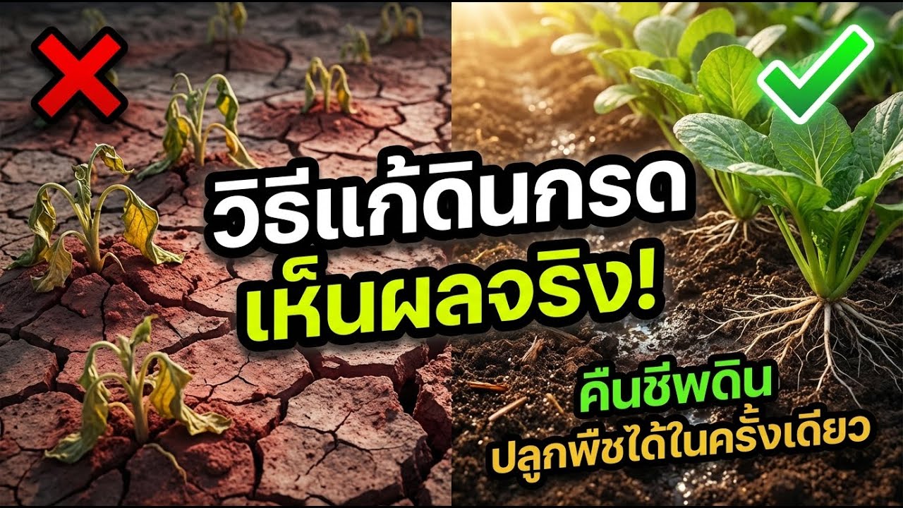 วิธีแก้ดินกรด ปลดล็อกปุ๋ย ใส่ปุ๋ยแล้วพืชกินจริง เห็นผลเร็ว