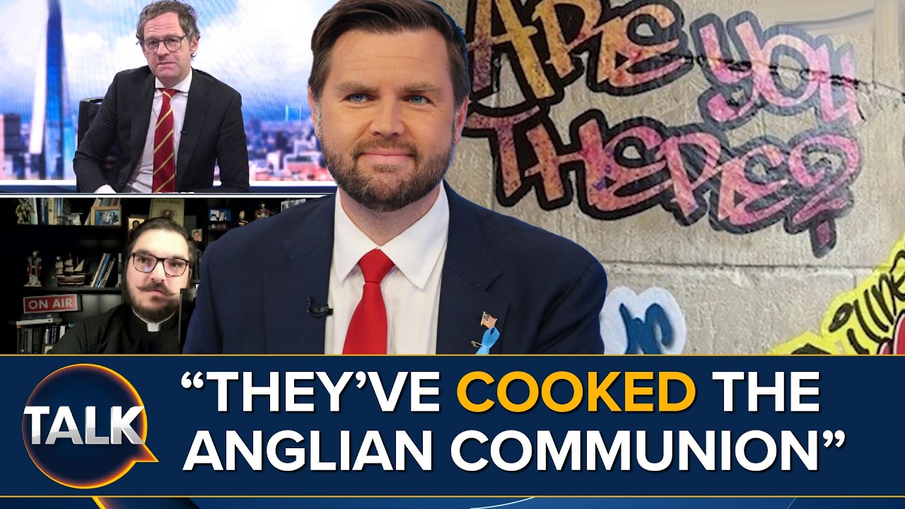 “People See This CR*P As Cringe” | JD Vance Slams ‘Ugly’ Graffiti-Style Art At Canterbury Cathedral