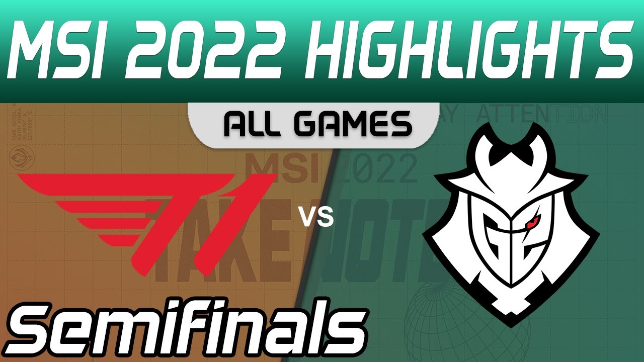 T1 vs G2 Highlights ALL GAMES Semifinals MSI 2022 T1 vs G2 Esports by Onivia
