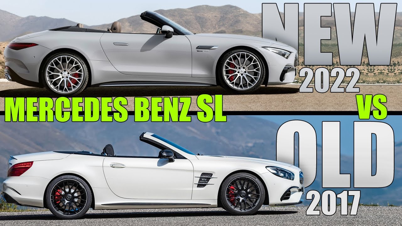 NEW 2022 Mercedes Benz SL AMG vs OLD 2017 model: NEW vs OLD