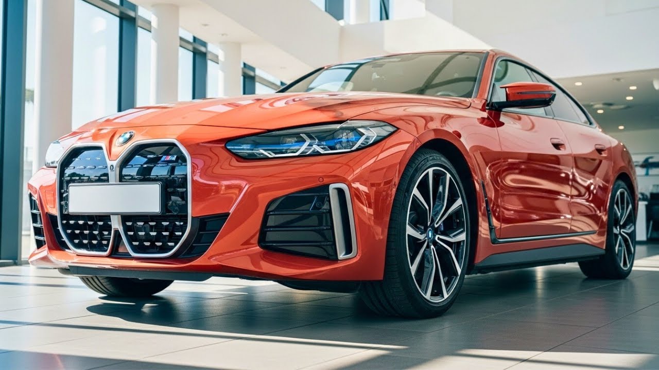 BMW i4 2026 in Salmon Color 🔥 Luxury Electric Coupe That Redefines Premium EVs