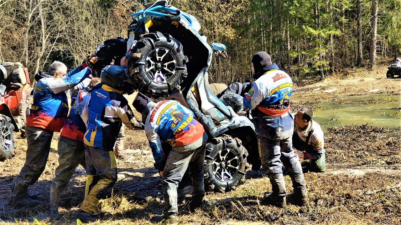 УТОПИЛИ BRP Outlander 1000 XMR. СНЕГ ПО ПОЯС, ВОДА И ГРЯЗЬ.ПОКАТУШКИ НА КВАДРОЦИКЛАХ ВЕСНА 2021 ГОДА