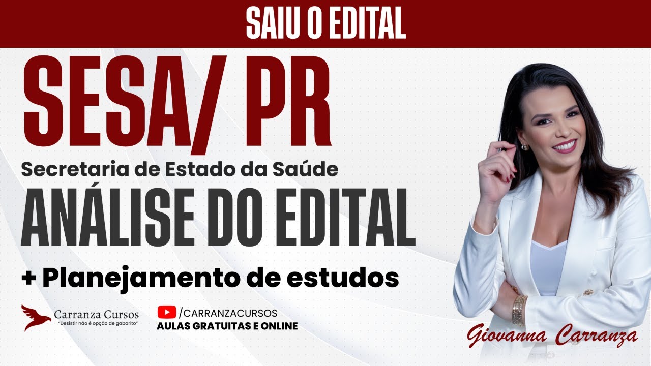 Concurso SESA-PR 2026: Análise do Edital e Planejamento de Estudos para Aprovação