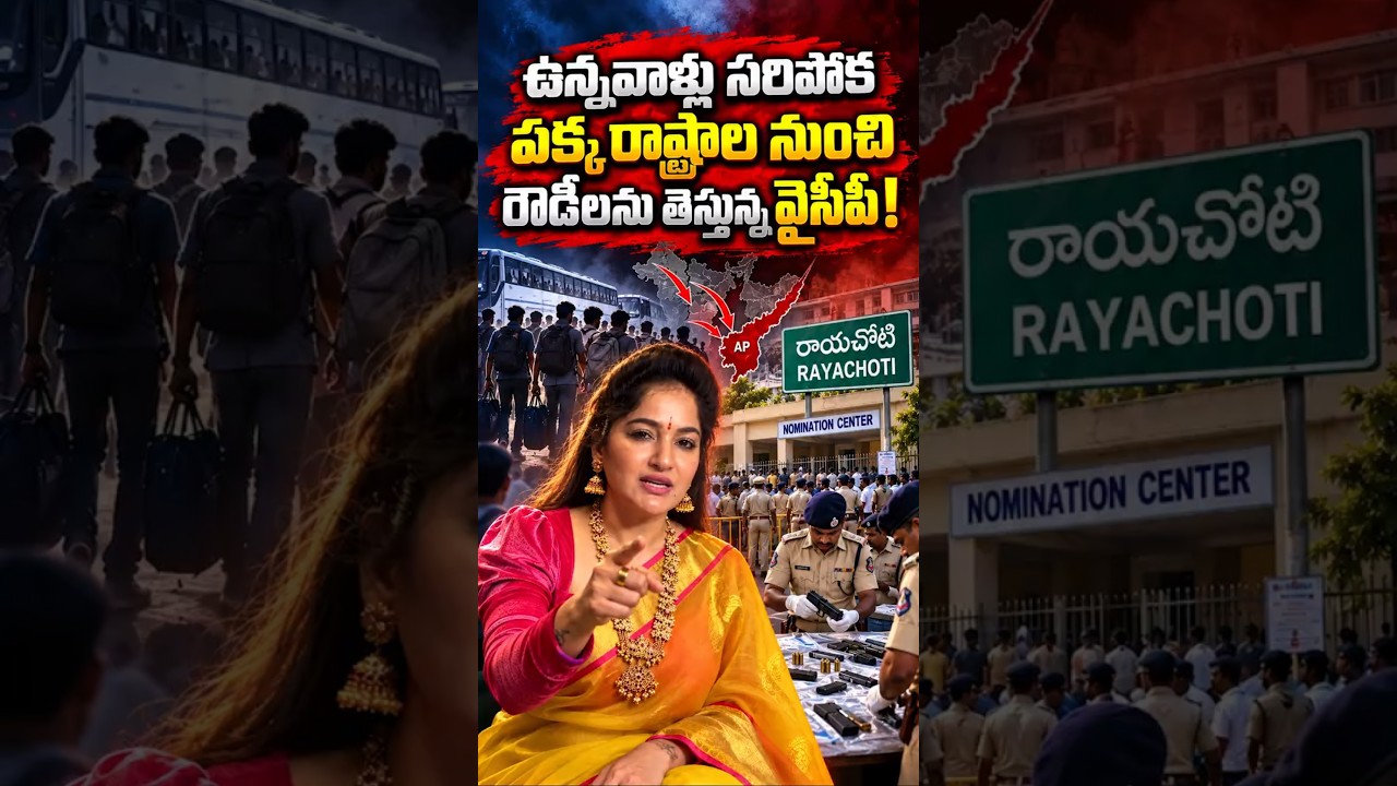 YSRCP bringing in rowdies from other states because the local ones aren't enough! #Rayachoti #YSR...