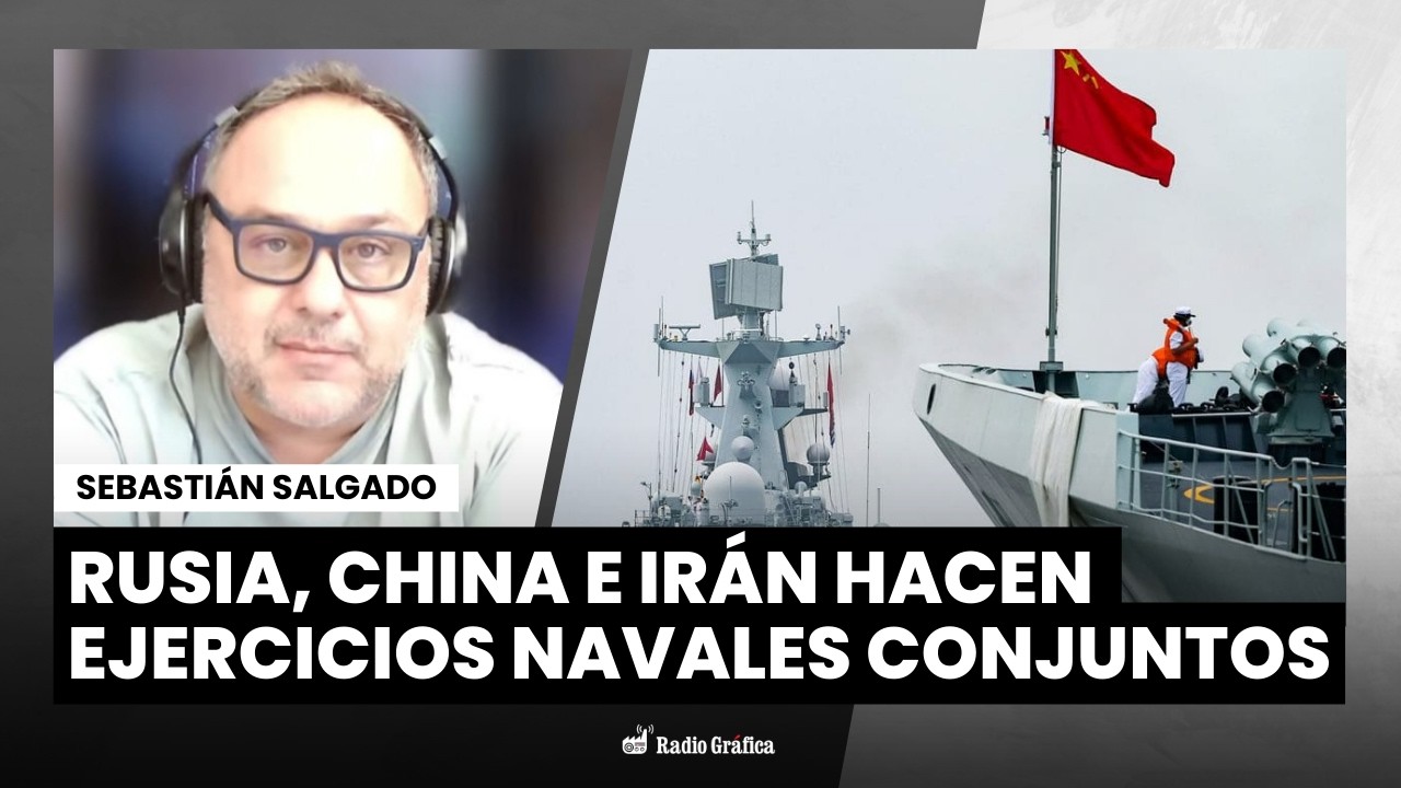 Rusia, China e Irán hacen ejercicios navales conjuntos mientras aviones de EEUU amenazan con atacar