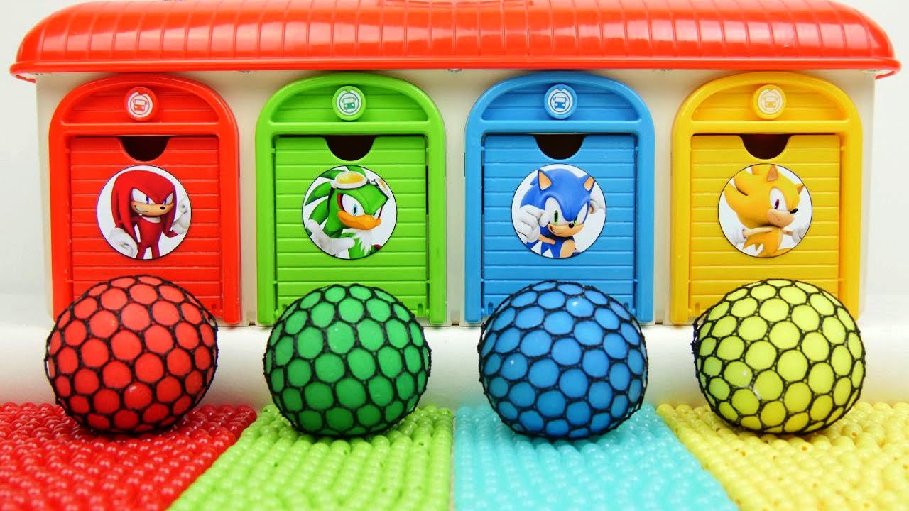 Oddly Satisfying Garage | DIY Making 4 Magic Sonic DOOR Garage Transformation Slime Balls Relax ASMR