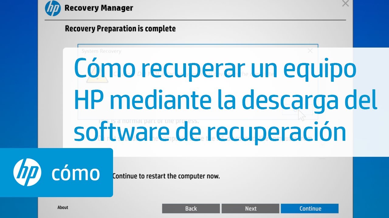 Cómo recuperar un equipo HP mediante la descarga del software de recuperación | Equipos HP | HP