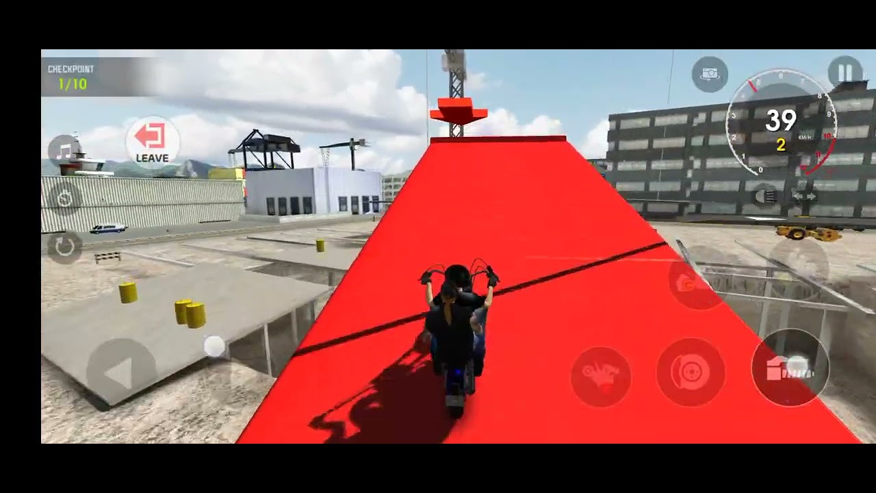 I am all time stunts in bullet# papya gamin