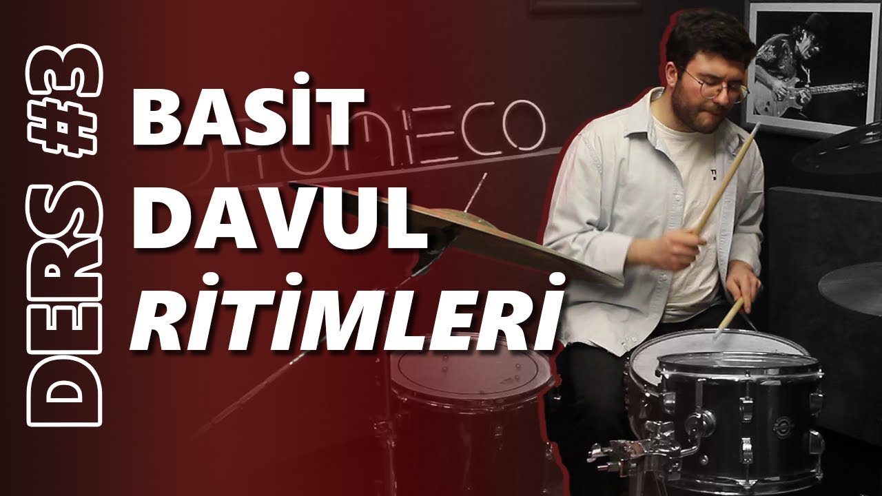 Bateri Dersi #3 : Basit Davul Ritimleri | Yeni Başlayanlar İçin