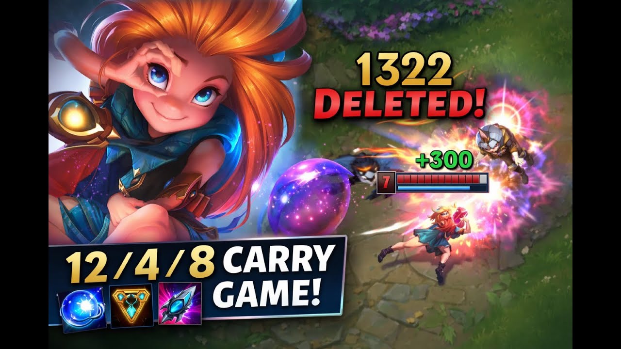 12/4/8 on Zoe Mid — High Damage, Risky Plays, Ranked Chaos