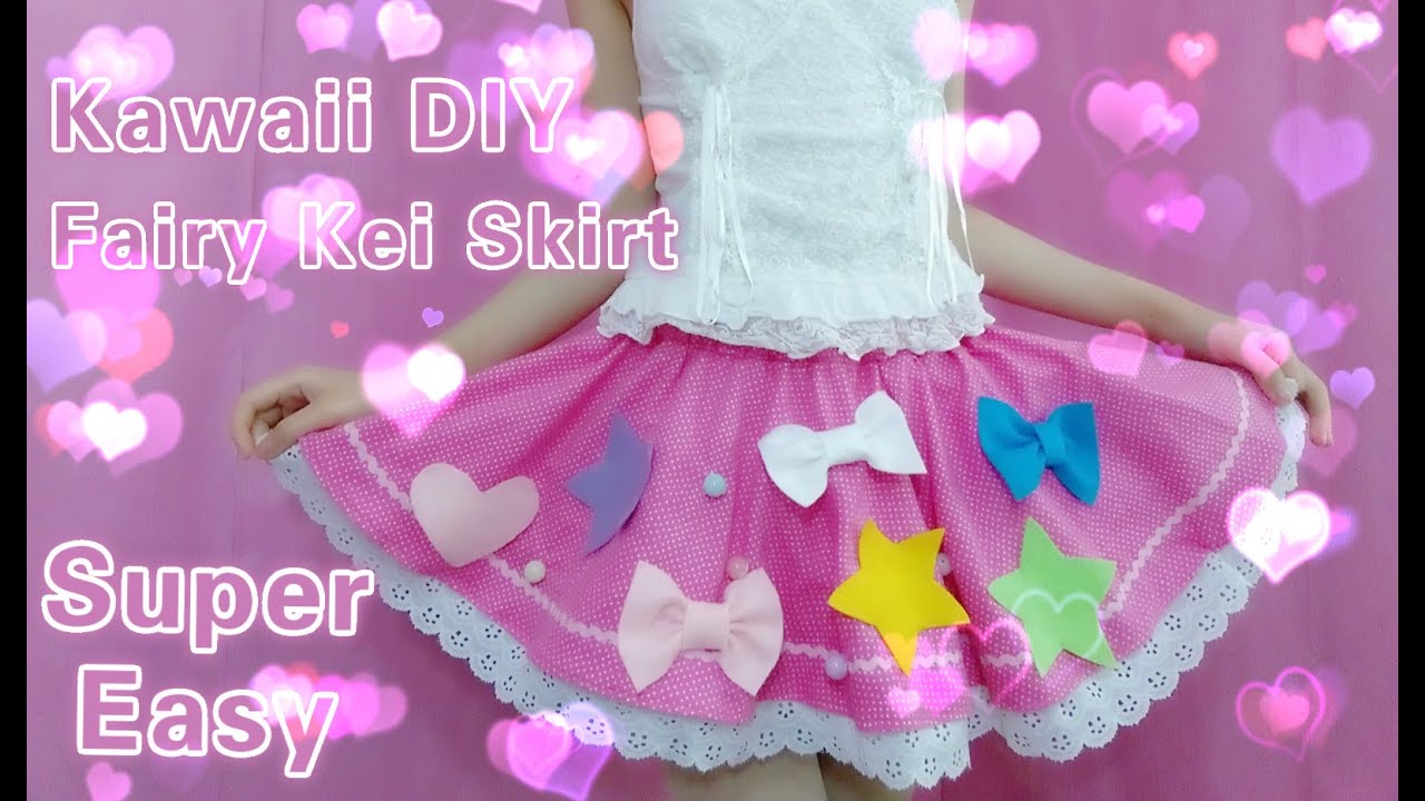 DIY - How to Make a circle skirt -  Fairy Kei fashion