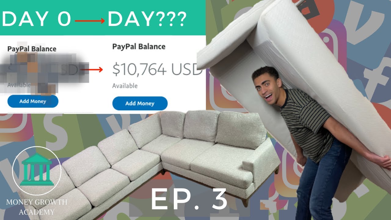 Couch Flipping | $0 - $10k Challenge 2021 | Furniture Flipping | EP. 3