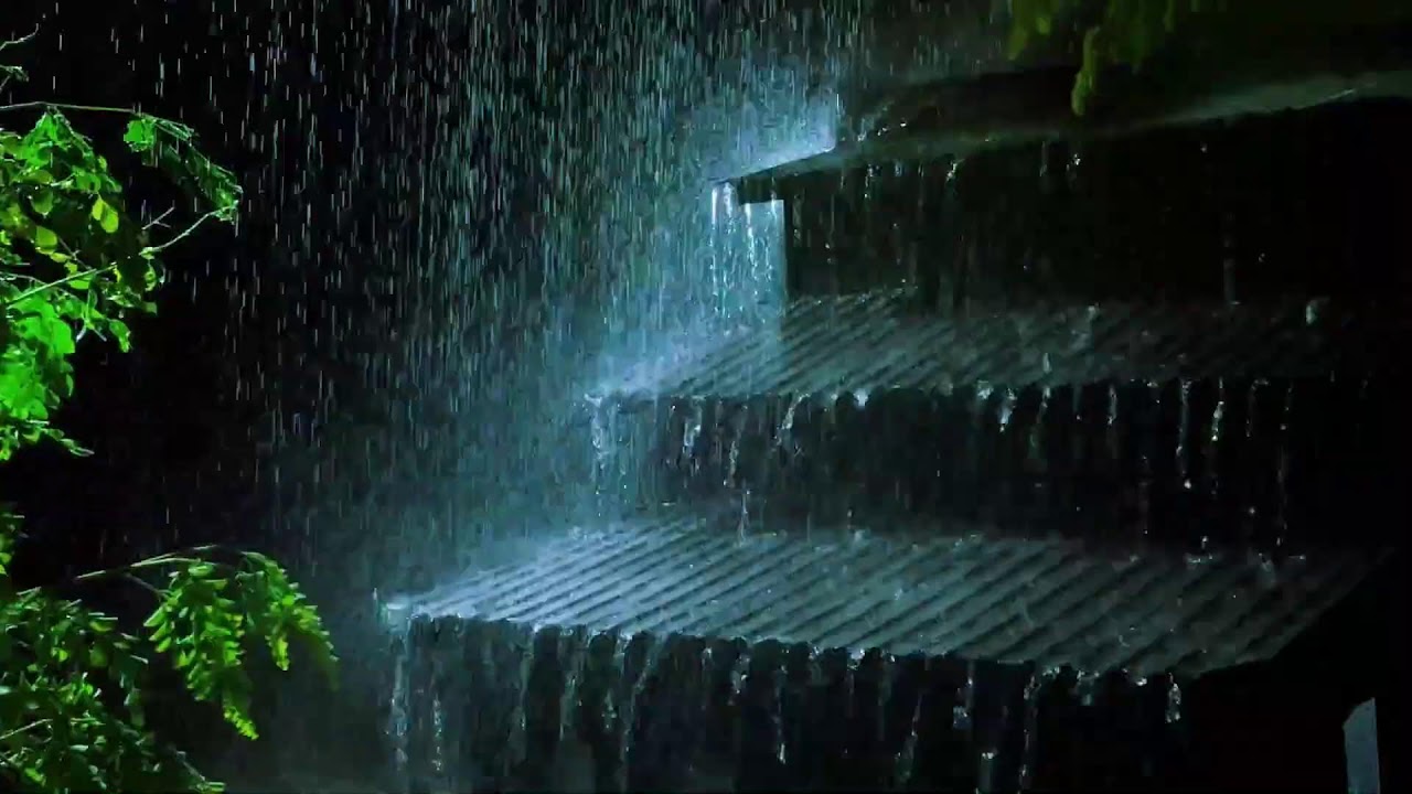 Sounds for Sleeping – Deep Tin Roof Thunderstorm to Stop Overthinking and Sleep Fast | HEAVY RAIN