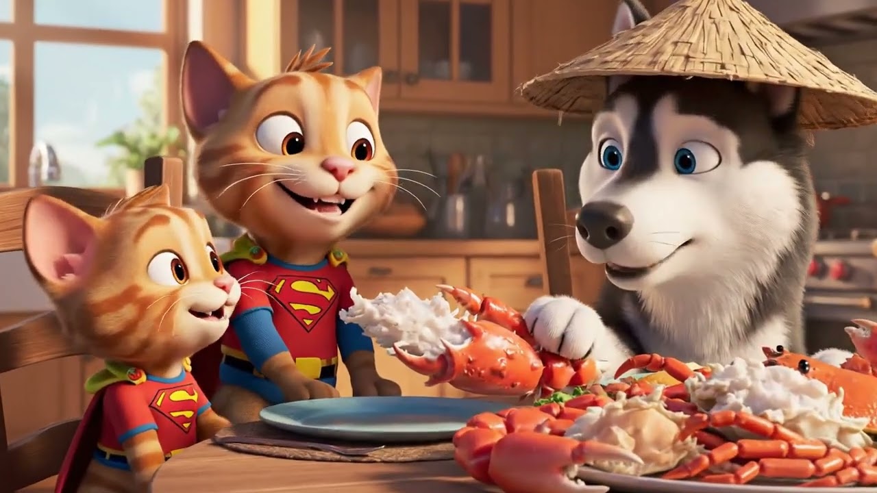 Super Kitten to the Rescue! 🐾 Cute Cat & Dog Animated Adventures