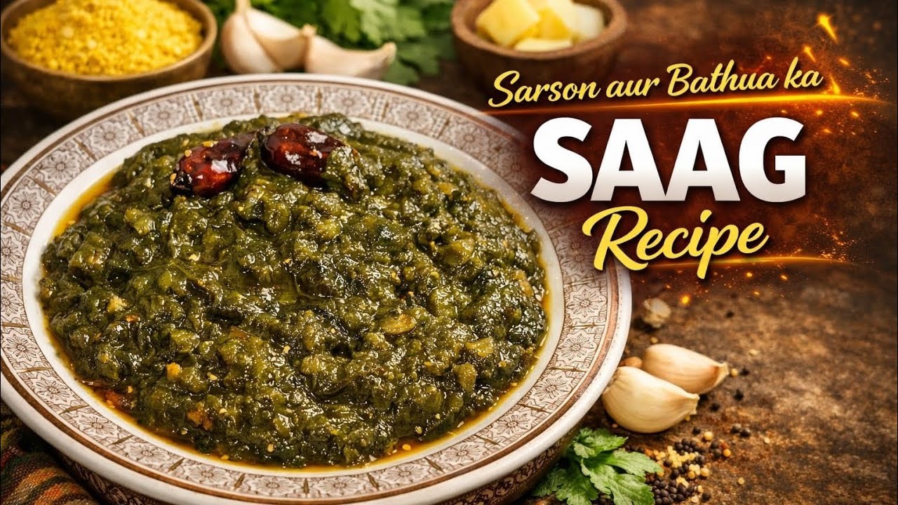 Sarso Ka Saag Recipe | Sarso Bathua ka Saag Recipe | Bathua or Sarso Ka Saag | Daily vlog
