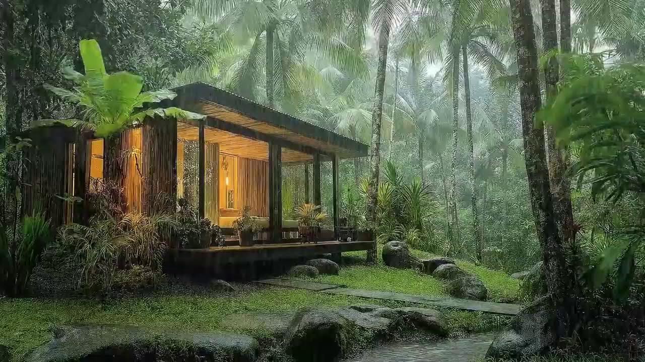 Heavy Rain & Thunder for Better Sleep - Sleep Naturally Without Pills | Stress Relief Therapy