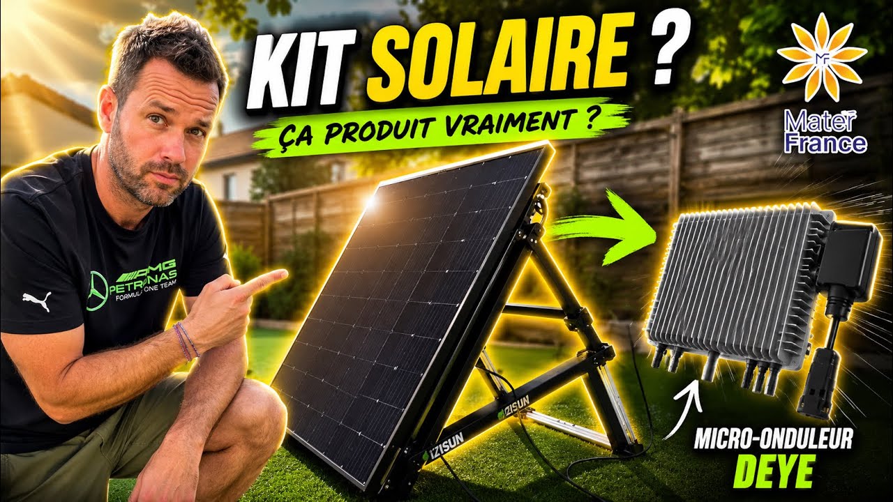 J’installe un kit solaire plug and play MATERFRANCE ☀️ Avis support IZISUN micro onduleur DEYE 1000w