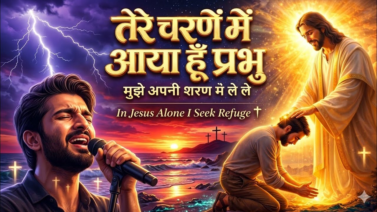 तेरे चरणों में आया हूँ प्रभु 🙏 | Heart Touching Yeshu Prayer Song ✝️ | Hindi Christian Worship