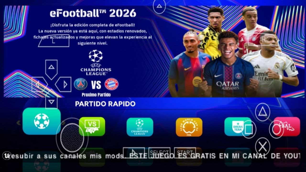 eFootball BENDEZU V2 2026 NEW KITS & FACES FULL ANDROID LASTED TRANSFERS 26/27 ISO PSP CN FULL 4K 
