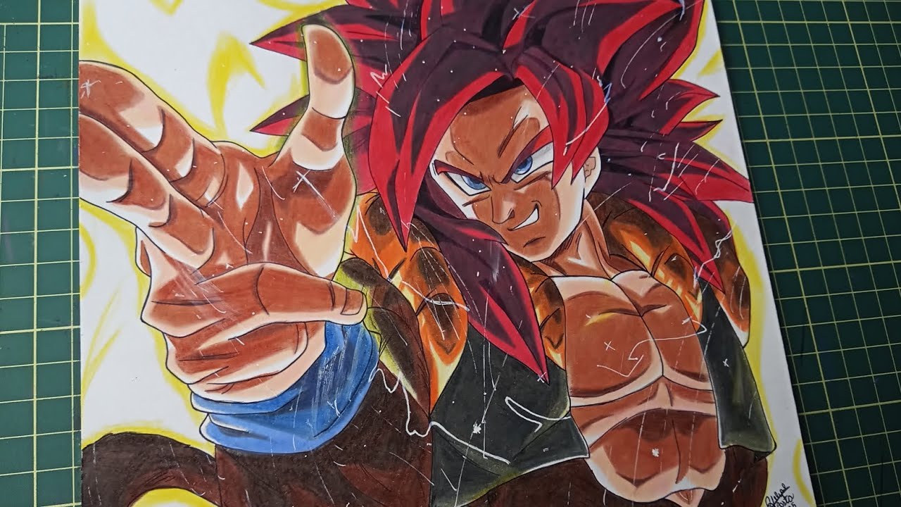 Drawing Gogeta ssj4