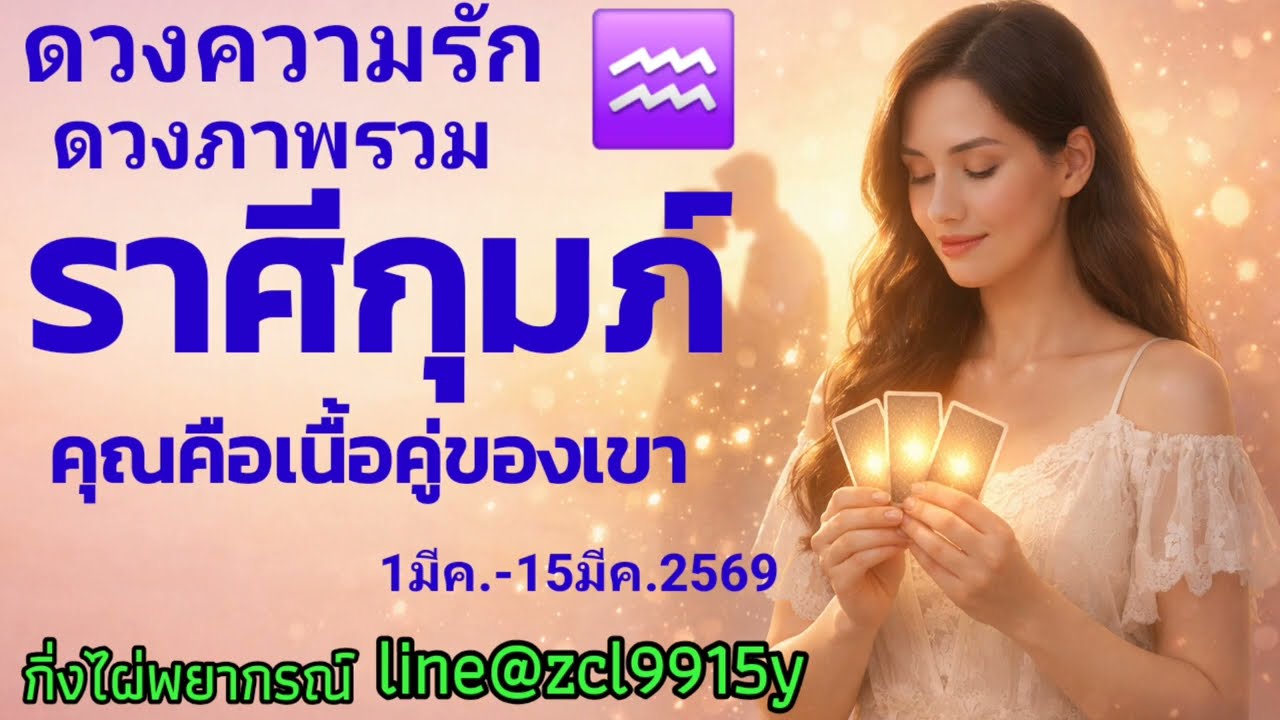 ดวงความรัก♥ราศีกุมภ์♒ คุณคือเนื้อคู่ของเขา🔮1มีค.-15มีค.2569