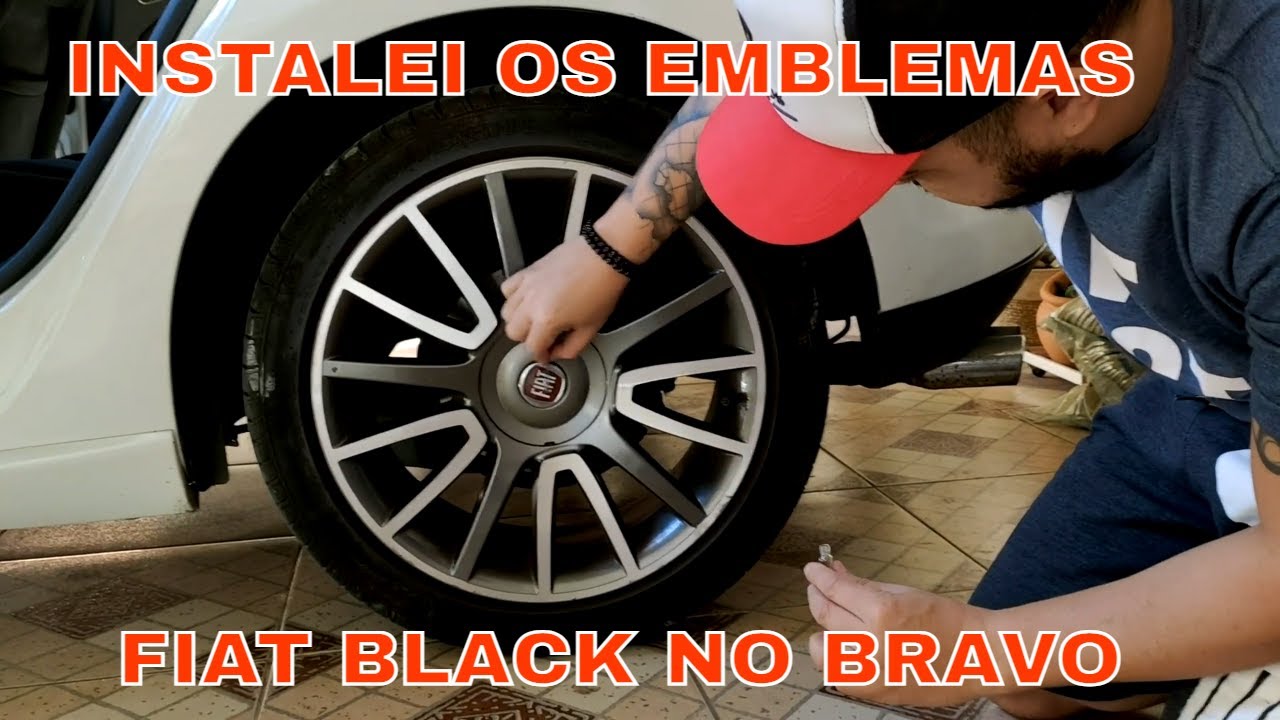 INSTALANDO EMBLEMAS FIAT RESINADO PRETO NO BRAVO! SERÁ QUE FICOU BOM?🤔 #Edcriptografia