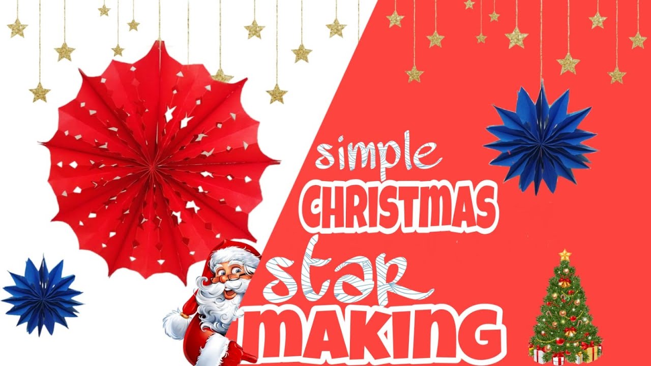 How to make simple and easy paper star | Christmas star | DIY origami paper star