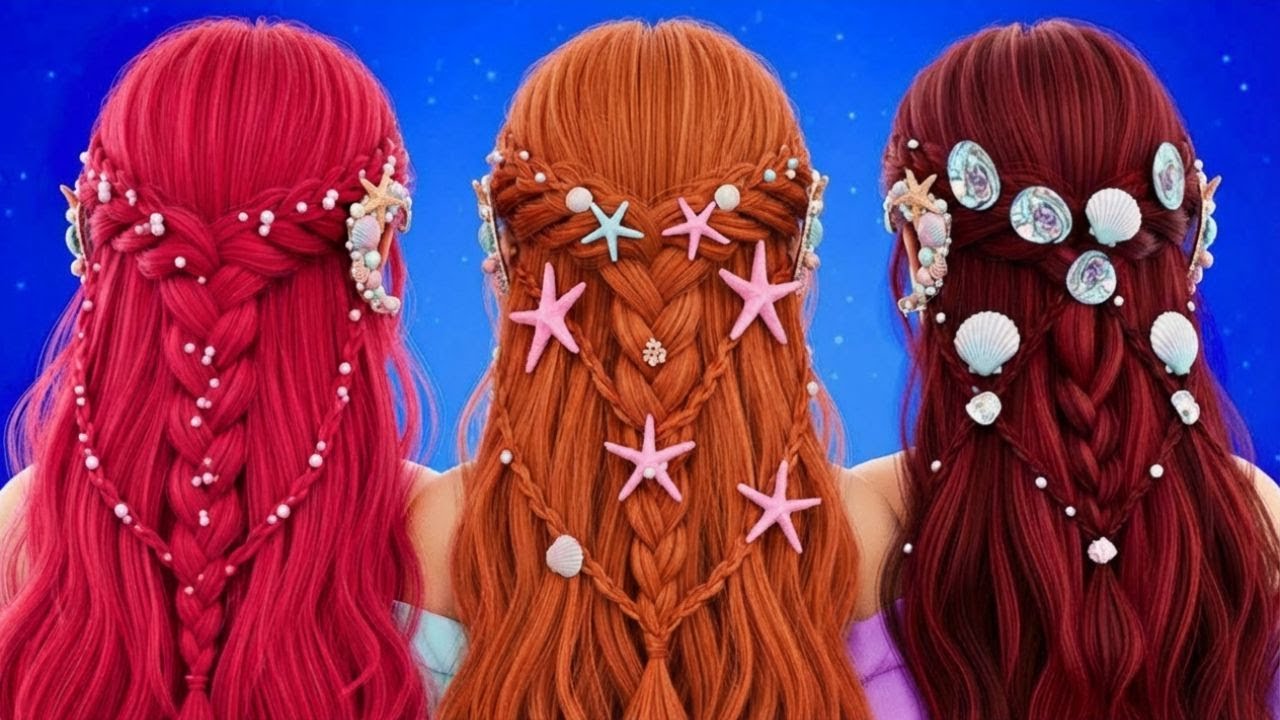Красные Волосы Русалки 💖 Потрясающие Идеи Преображения Русалки
