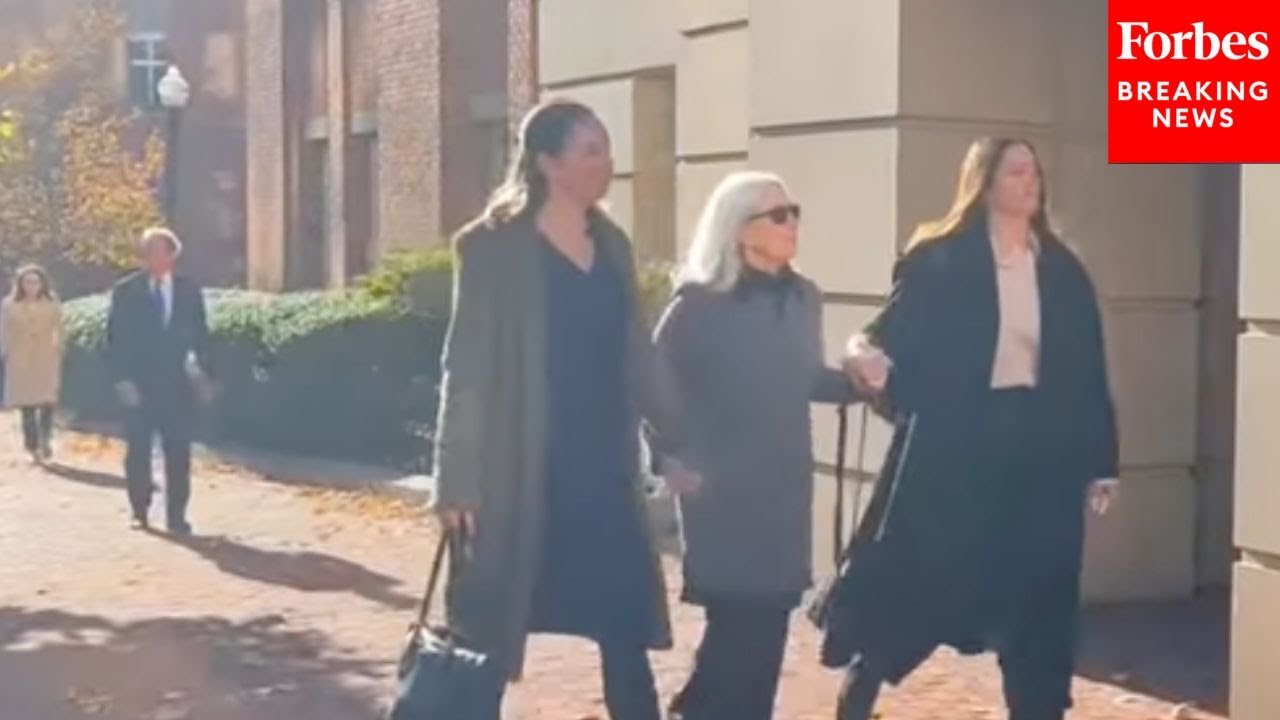 JUST IN: Fmr FBI Director James Comey's Wife & Letitia James's Lawyer Arrive In Court In Virginia