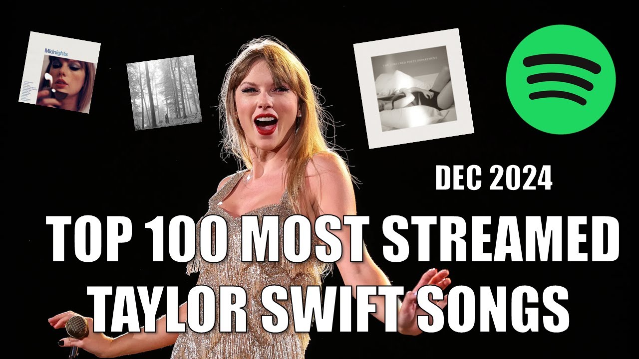 Top 100 Most Streamed Taylor Swift's Songs On Spotify (All Versions Combined) | December 2024