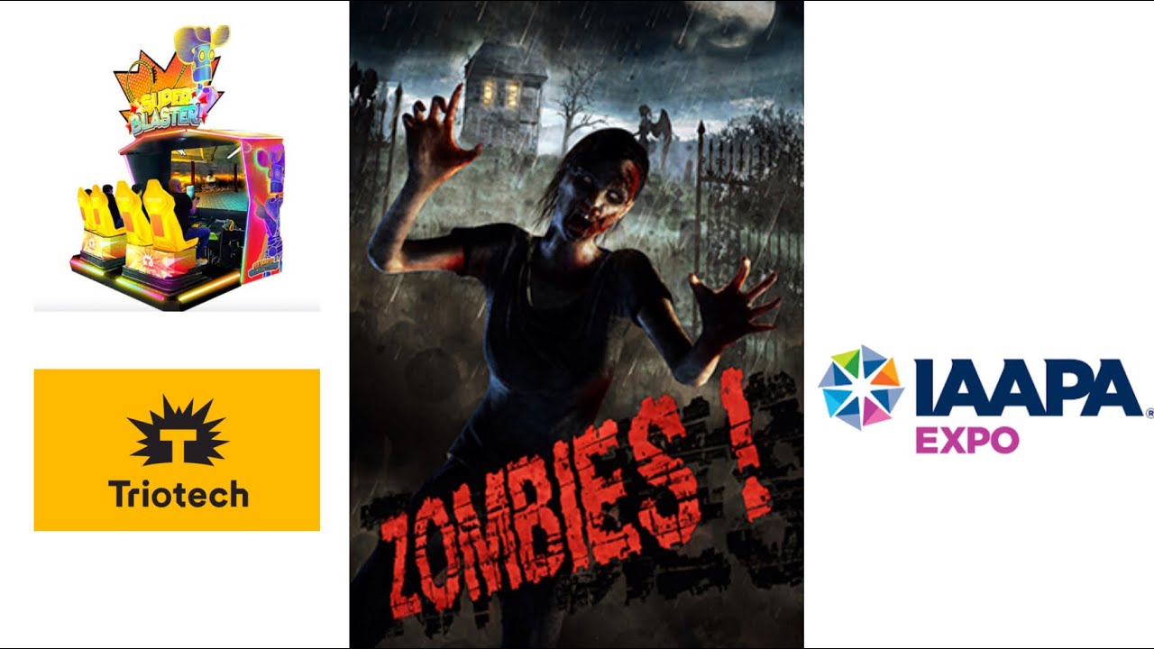 Zombies - SuperBlaster - Triotech - IAAPA Expo - 20940 Points 🧟‍♂️