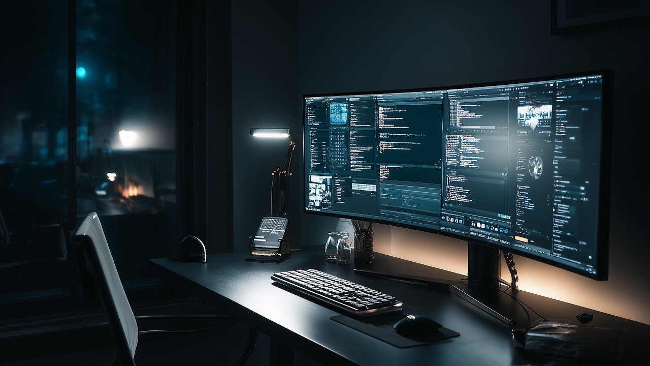 Background Music for Debugging | Calm Minimal Synthwave Lab [No Ads]