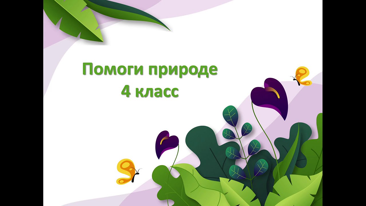 Помоги природе 4 класс