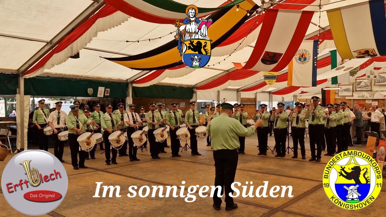 BTK Königshoven Blaskapelle Erftblech Das Original Im sonnigen Süden Schützenfest Königshoven 2023