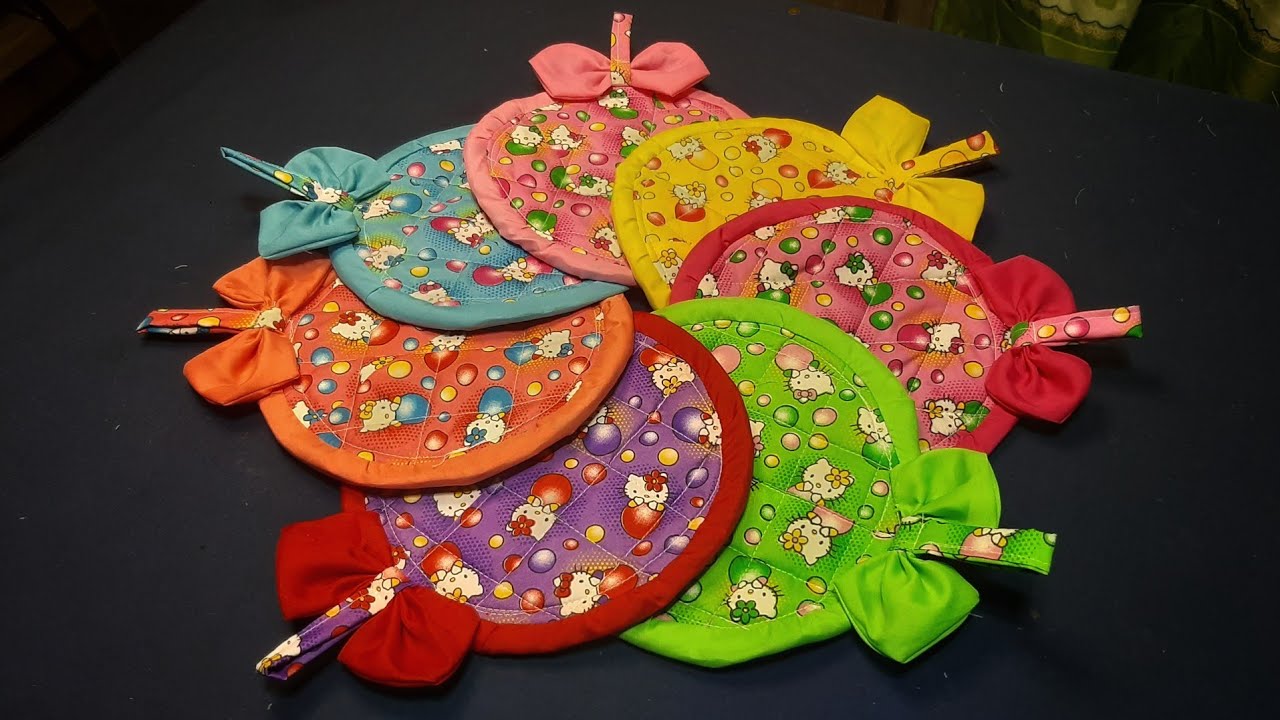 How To Make Pot Holder | Cute design pot holder | Sewing For Beginners | Pot Holder Making