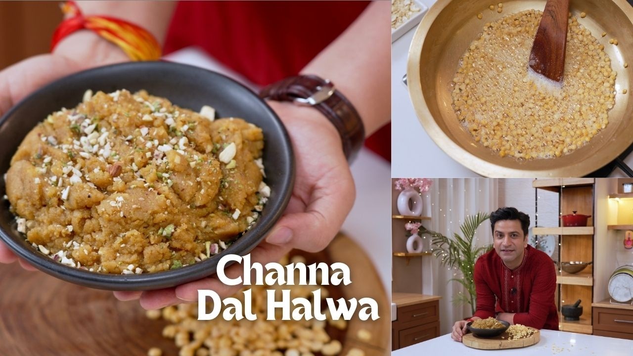 Moong Dal Halwa भूल जाओगे जब बनाओगे ये Tasty Chana Dal Halwa | Indian Dessert by Chef Kunal Kapur