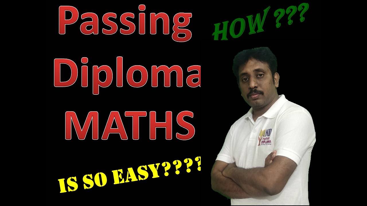 How to PASS DIPLOMA C20 MATHS Easily|How to Pass Diploma Maths Easily |20SC01T |MATHS Question Paper