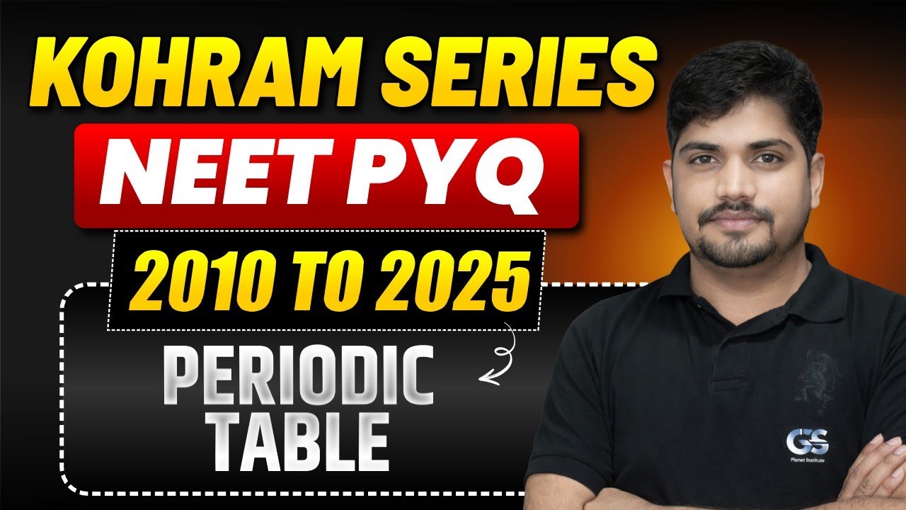 NEET  PERIODIC TABLE PYQ | NEET 2026 CHEMISTRY CLASSES | NEET  PERIODIC TABLE CLASS 11 ONE SHOT