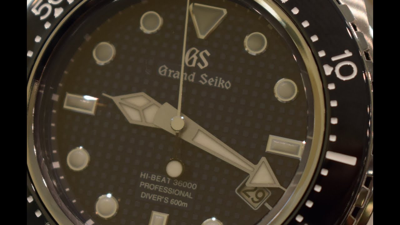GS Grand Seiko Professional Diver Luxury Wrist Watch Review