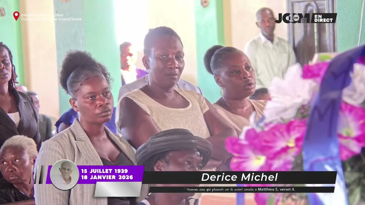 Célébration de la vie du Monsieur Dérice Michel