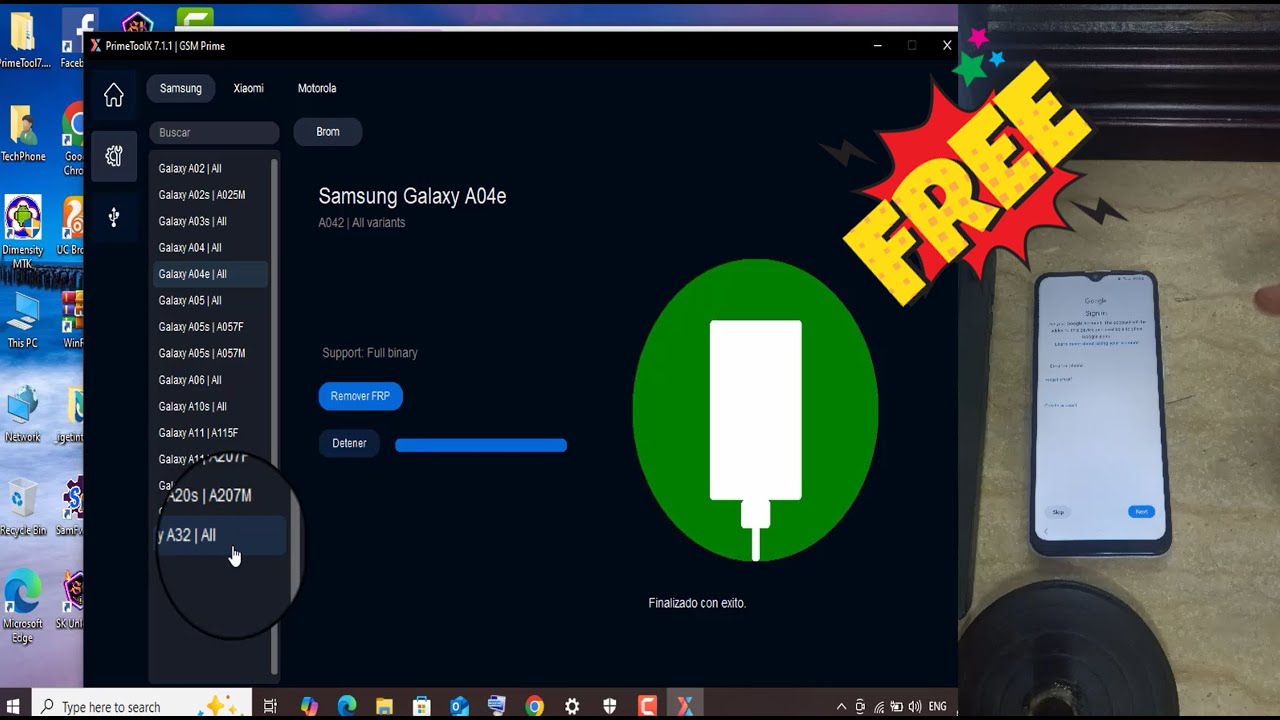 Remove FRP Free All Samsung A10s/A06/A05/A04e/A04 with New Prime Tool X 2025| Android 13/14