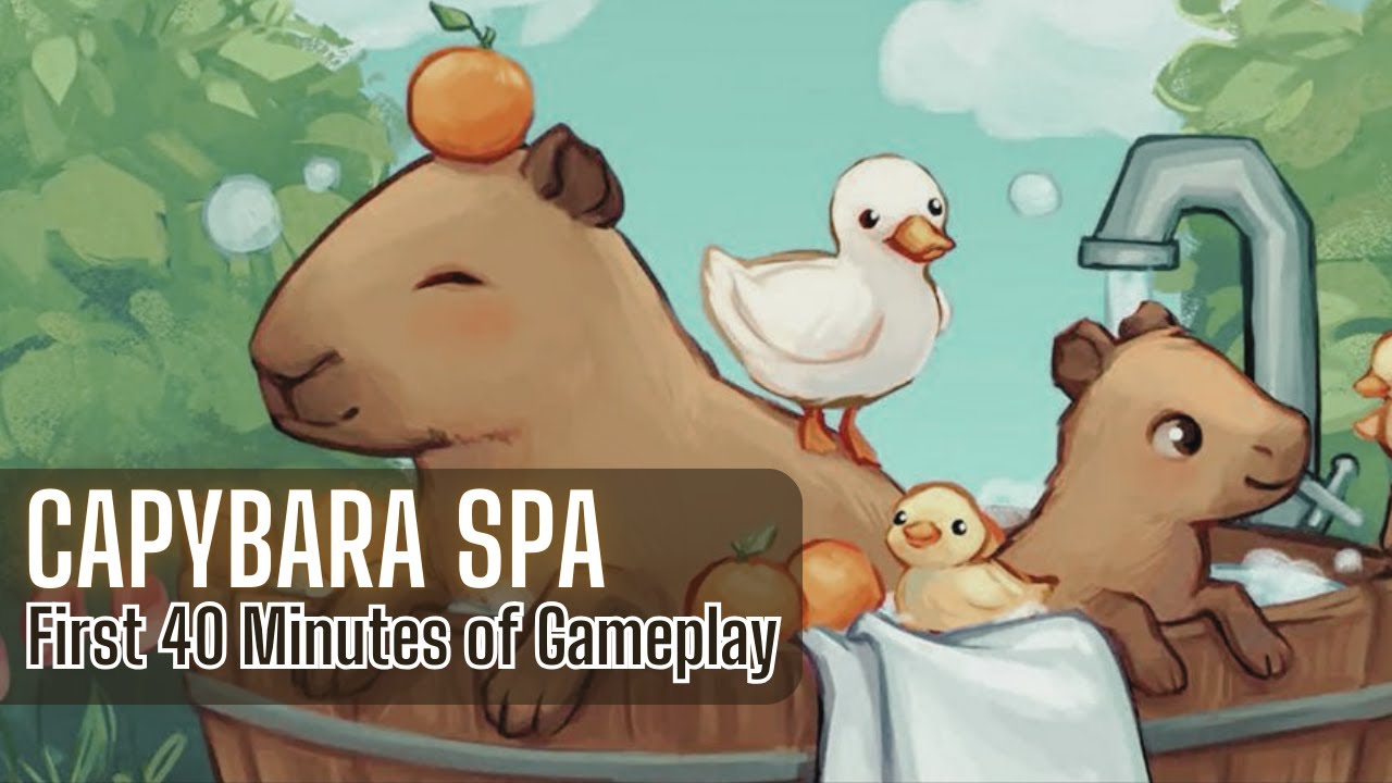 Let's Play Capybara Spa | First Impressions | Relax & Raise Capybaras in This Cozy & Cute Sim Game!