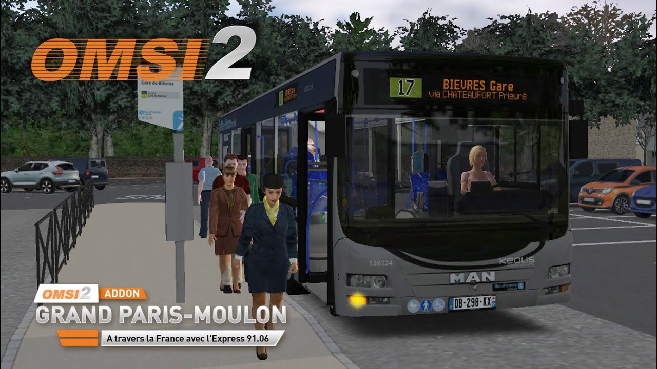 OMSI2 | Grand Paris-Moulon | Fast Shuttle Loop to Bièvres Station | Line 17🔂BIEVRES Gare