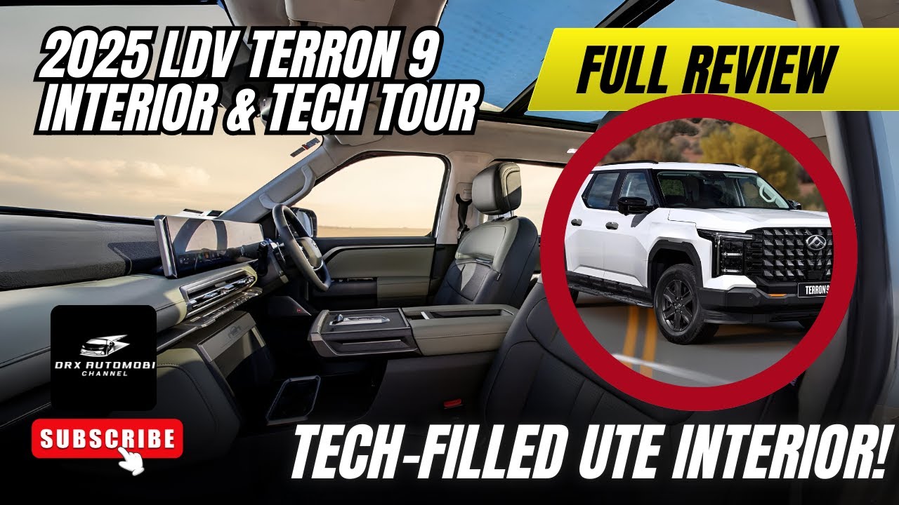 LDV Terron 9 Interior & Tech Tour – Ute Comfort Redefined