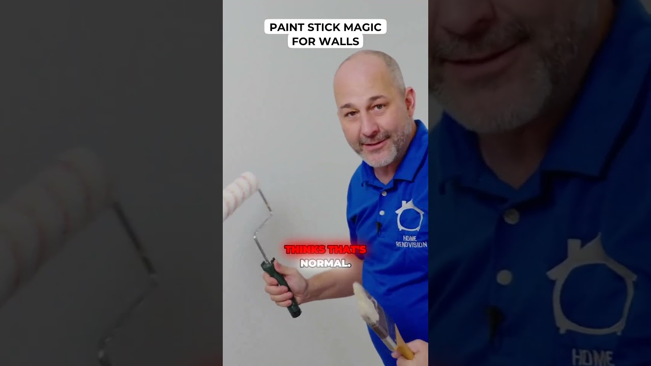 Use a Paint Stick: Faster, Easier Rolling #paintingtips #diyhome #paint #shorts #feed #diy