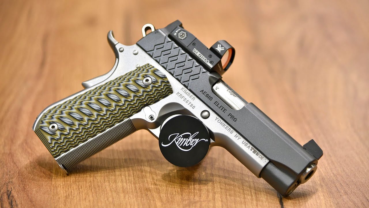 Kimber Aegis Elite Pro and Kimber Hero Custom 1911 pistols