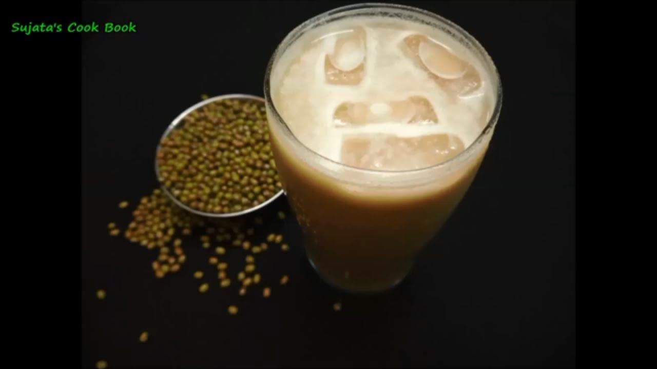 Moong Juice Recipe | Moong Juice with coconut | Hesarukalu Juice | Green gram juice recipe